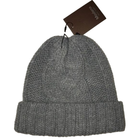 Nordstrom Modena New York Heather Grey Beanie NWT - Picture 2 of 4